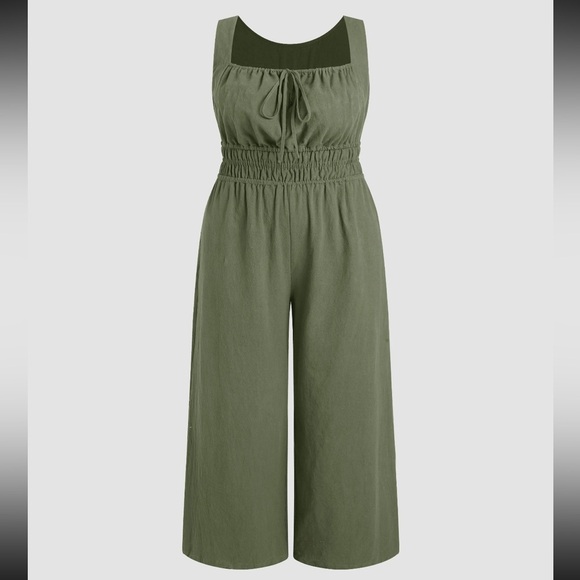 Cider Pants - Sleeveless Wide Leg Jumpsuit